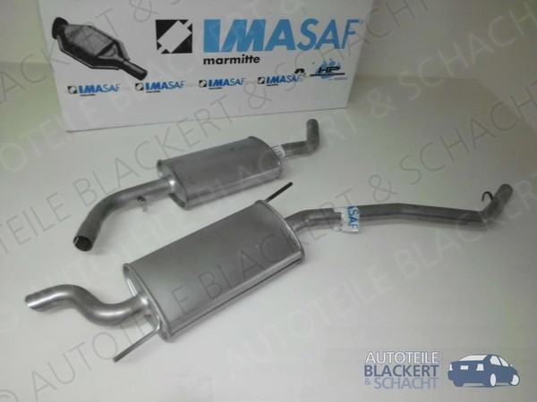 Imasaf Auspuffset Mitteltopf+Endtopf für VW T4 Bus/Kasten 2.0 62KW 90-95 | Kurz-image