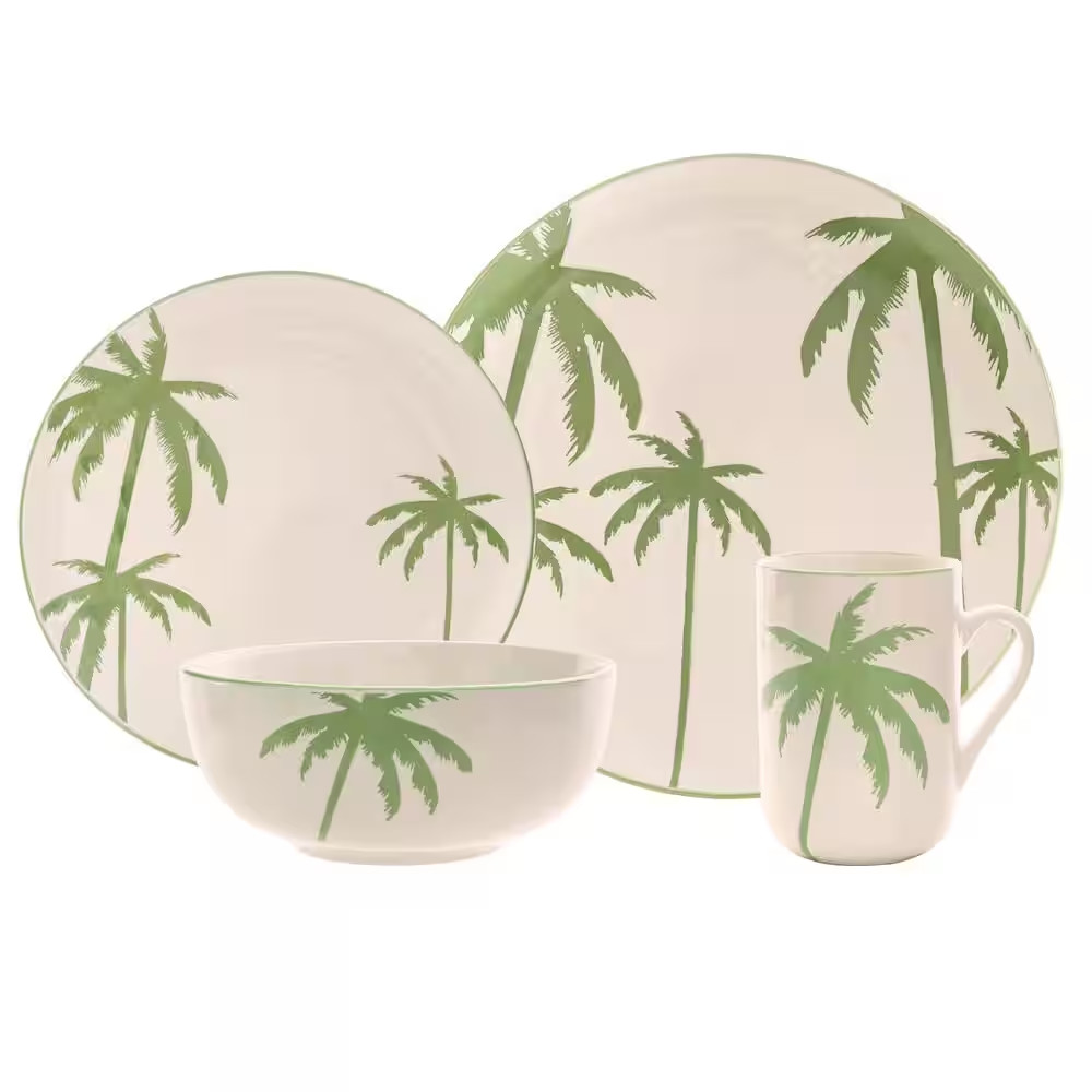 Palm Island 16-Pcs Dinnerware Set