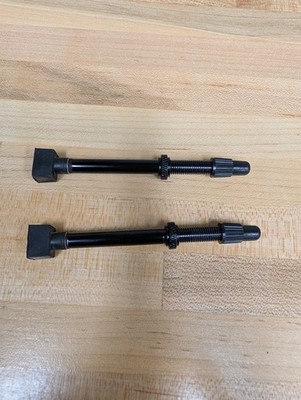 Bontrager Rectangular Base TLR Tubeless Road Valve Stem - 80mm, Black *OE