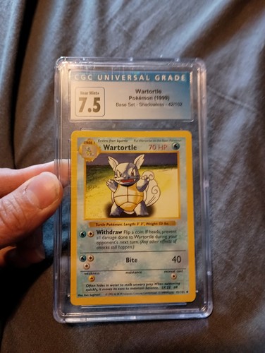 Wartortle (Shadowless) graded CGC 7.5 for sale on eBay