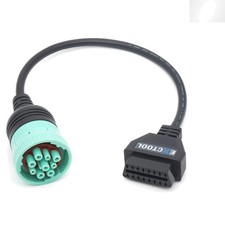 Universal 9 Pin J1939 To 16 Pin Obd Ii Diagnostic Cable For Commercial Vehicles Universal 9 Pin J1939 To 16 Pin Obd Ii Diagnostic Cable For Commercial Vehicles