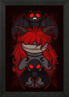 The Binding of Isaac Lilith Framed Wall Art Poster Canvas Print Picture