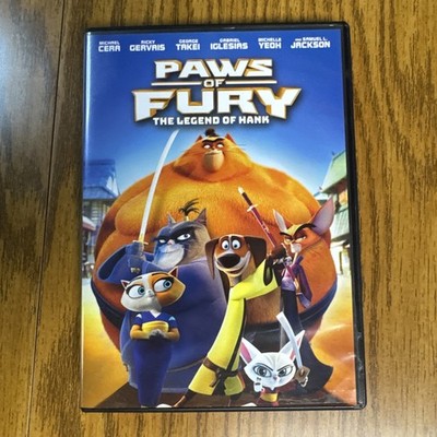 Paws of Fury: the Legend of Hank DVD 2022 kids cartoon movie martial arts dog!