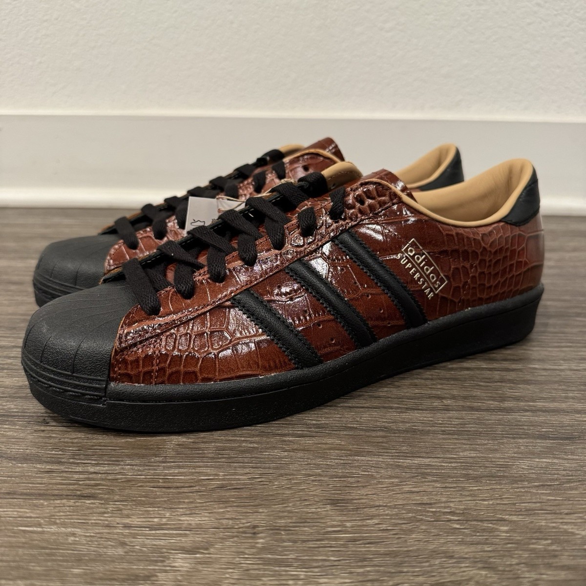 adidas Originals Superstar Vintage Croc Fox Brown JQ3258 2025 MENS
