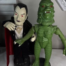 Vtg Telco  1992 creature from the black lagoon & Dracula Working But Parts Only