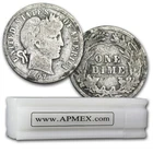 90% Silver Barber Dimes 50-Coin Roll Good/Better