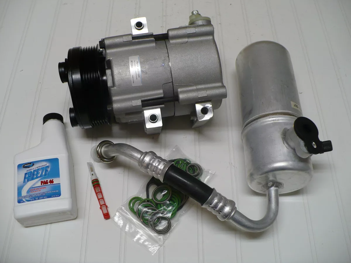 New A C AC Compressor Kit Fits 2004 2006 Ford F 150 4.6L 5.4L