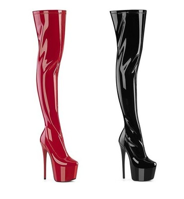 Damen High Heel Stiletto Plateau Overknee Stiefel Pleaser Jubilant 3000