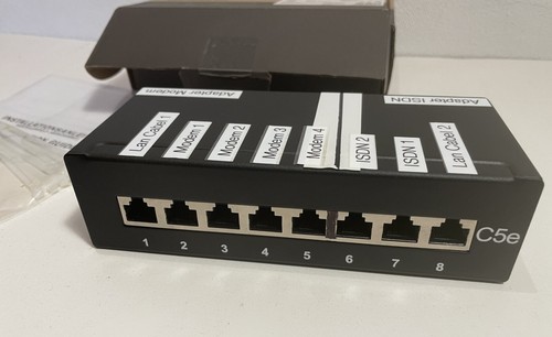 DIGITUS DN-10001 / Patch panel / RJ-45 X 8 / 1U