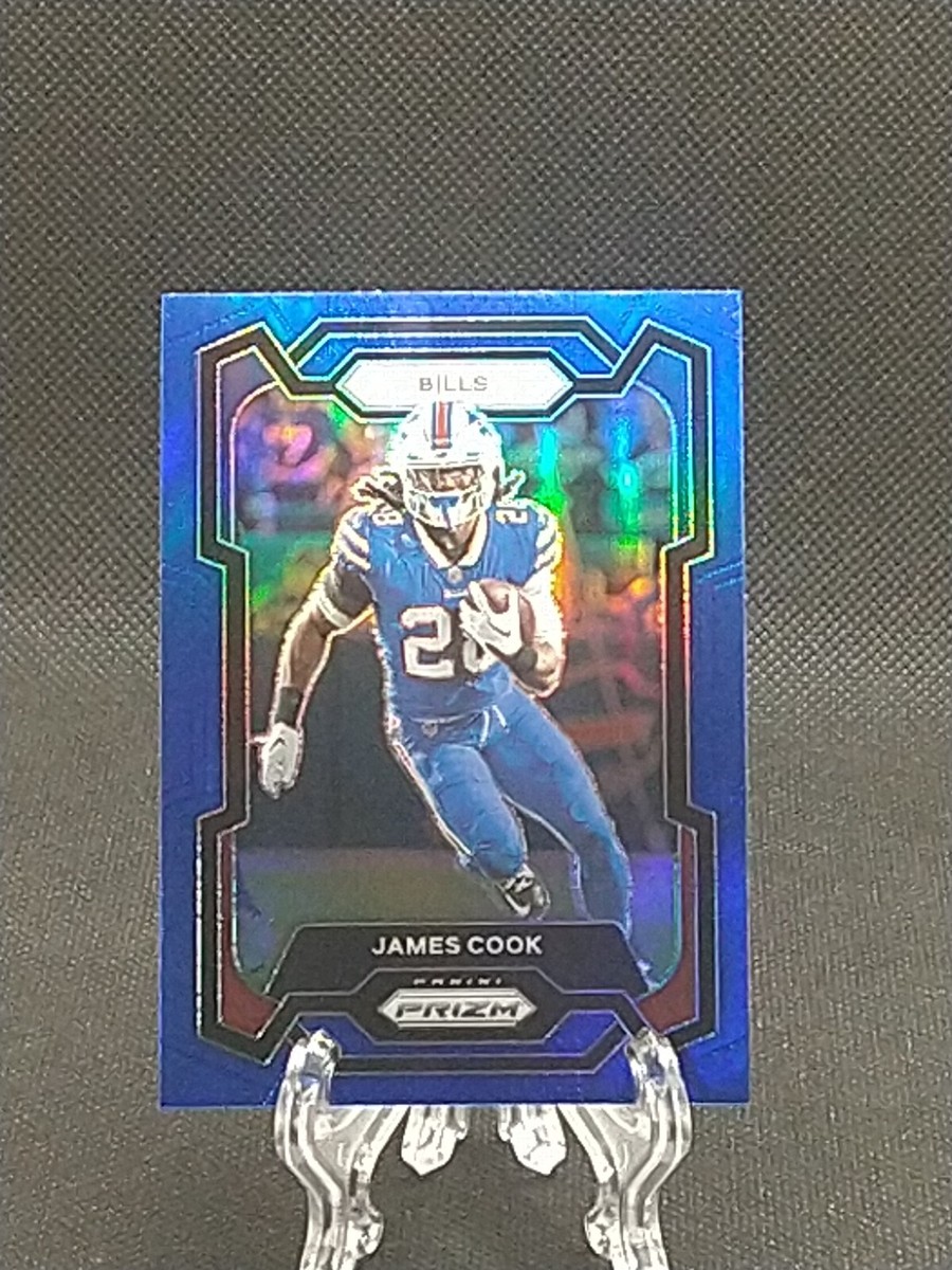 2023 Panini Prizm Football James Cook Blue Prizm SSP #30