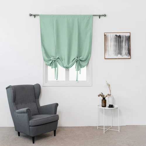 Blockout Short Window Curtains Draperies Shade Drapes Panel Living Room Kitchen - Bild 19 von 38