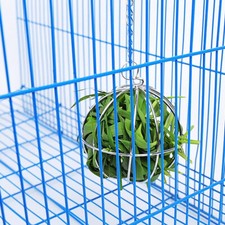 Rabbit Grass Ball Hangable Feeding Rack Small Animals Hay Holder Cage Accessory