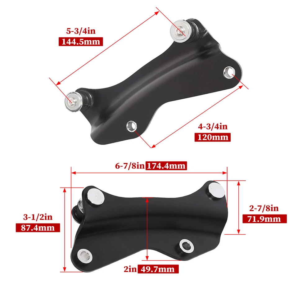 4 Point Docking Hardware Kit Backrest Sissy Bar For Harley Touring 2014-2025 23 - Image 2 of 4