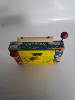 1960s Fisher Price TV-Radio Farmer in the Dell Music Box #166 Made
