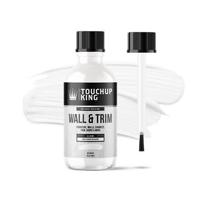 White Glossy Touch Up Paint For Wall Door Cabinets Wood Furniture Trim