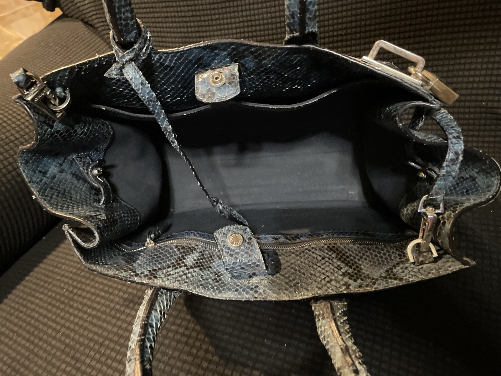 Zadig & Voltaire Candide Rare Blue Python Handbag  — image 21