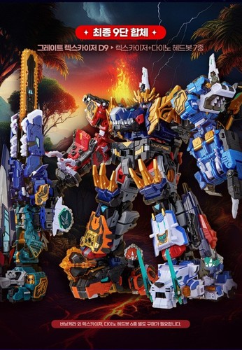 2025 Miniforce Dinoid Warrior BURNING KERA + THUNDER TYRA Transformer Robot Toy - Picture 6 of 11