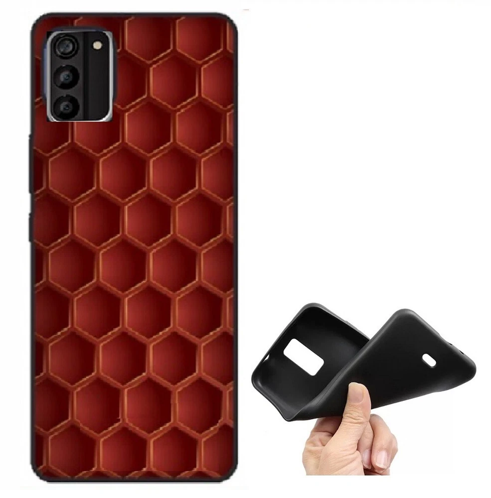 Flexible TPU Gel Honeycomb Phone Case for Nokia C300 N155DL