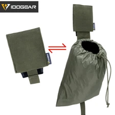 IDOGEAR Tactical Consealed Foldable Dump Pouch MOLLE Drop Pouch Mag Recycling