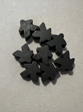 Carcassonne German Board Game 2012 Edition Parts Gefolgsleute Schwartz Lot Of 8