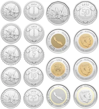 MEGASET Curacao & Sint Maarten 9 piece set  1x5 gulden 2x1 gulden 6 more UNC