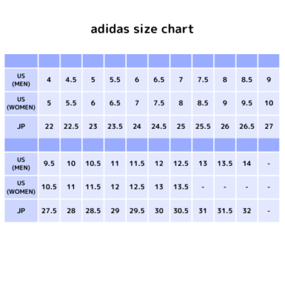 Size Chart Adidas Ultra Boost Size In Usa Chart Adidas Mens Shoes