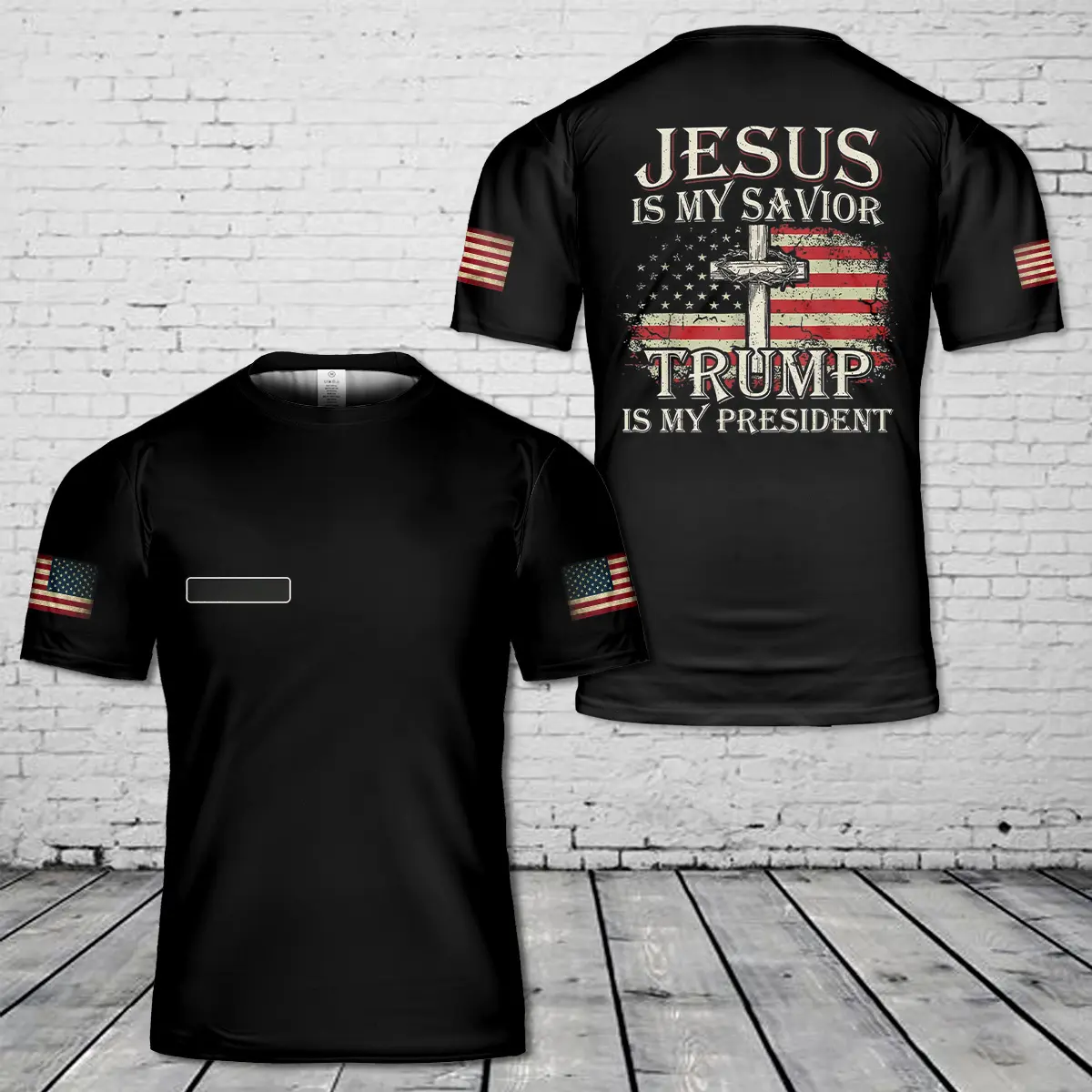 Custom Name Jesus Is My Savior 3D T-Shirt