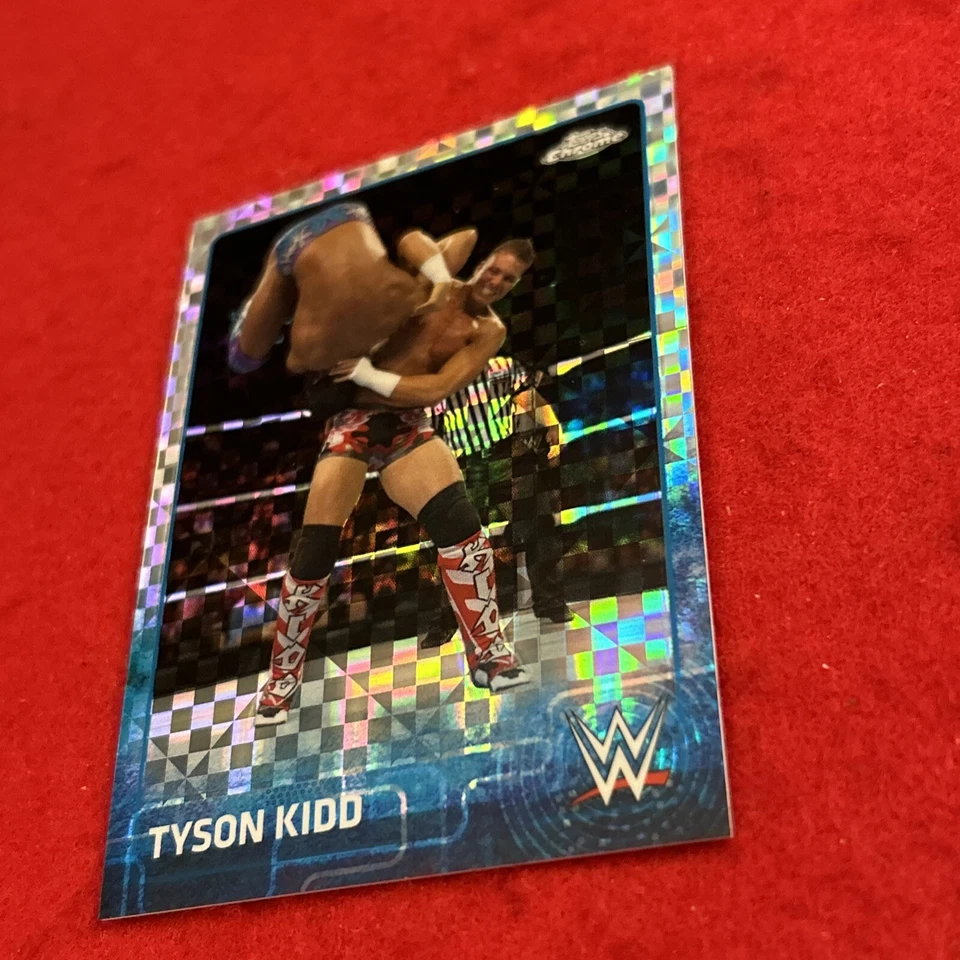 2015 Tyson Kidd Topps Chrome WWE #73 X-Fractor Parallel - Image 2 of 4