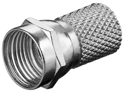 Sat F-Stecker Kabel 4 5 6 7 8mm Antennen LNB TV Koaxial Verbinder 2 10 100 Stück