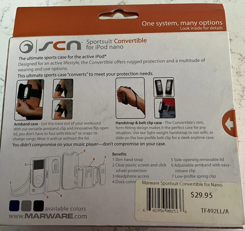 Estuche Convertible Marware SCN Sportsuit para iPod Nano Completo en Caja Foto 4 de 4