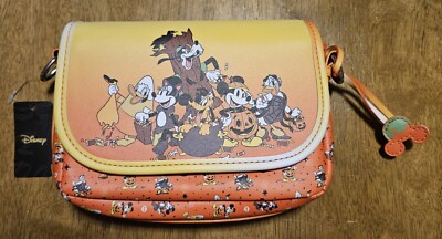 Disney Halloween Candy Corn Mickey and Friends Crossbody Bag NEW with tags