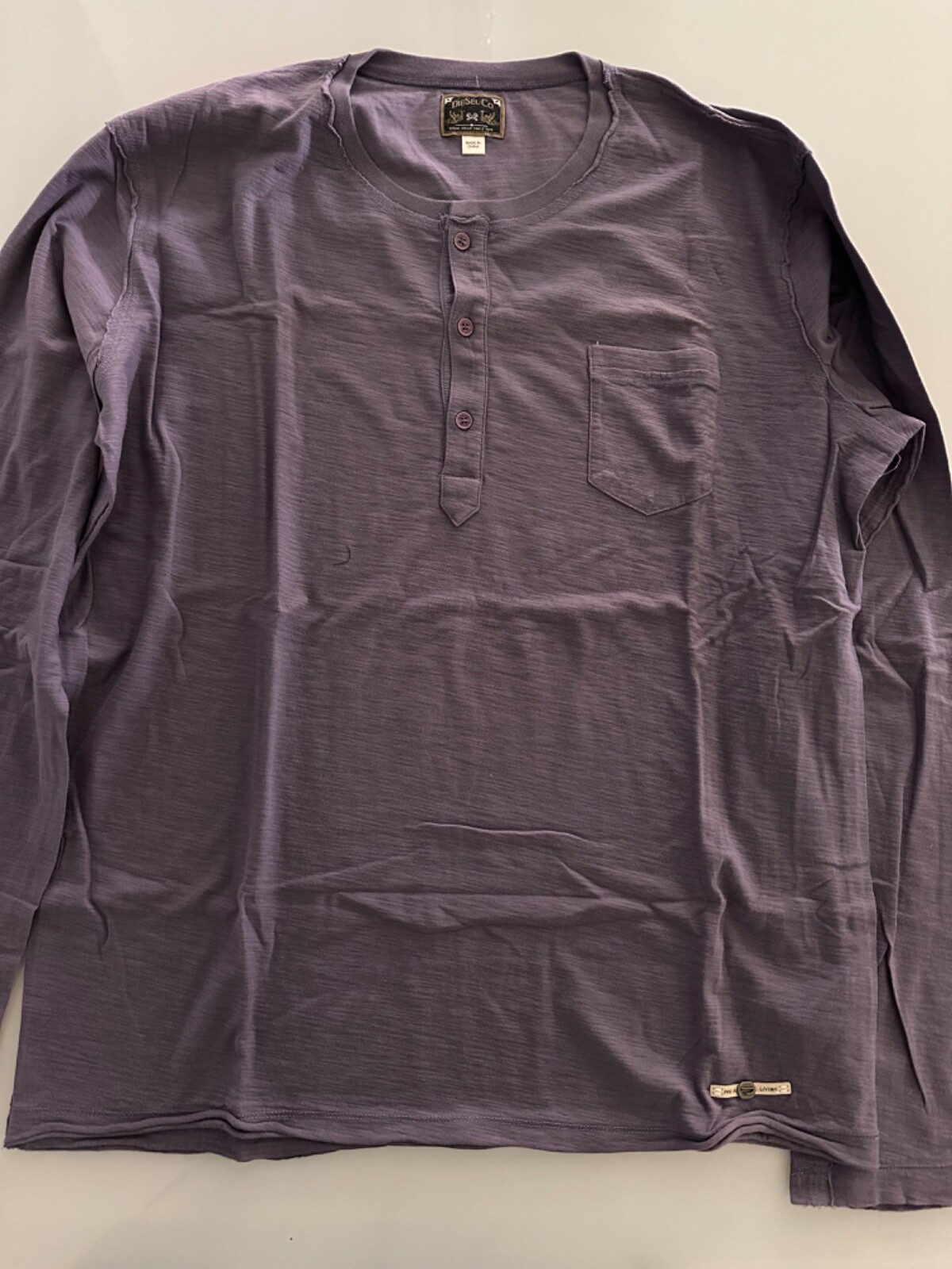 ALTRA T SHIRT DIESEL UOMO LUNGA COLORE viola chiaro SPEDIZIONE VELOCE