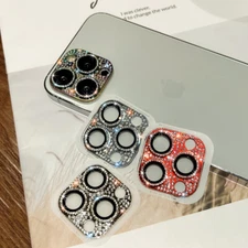 Diamond Metal Camera Lens Cover With Glass Protector For iPhone 17 16 15 Pro Max
