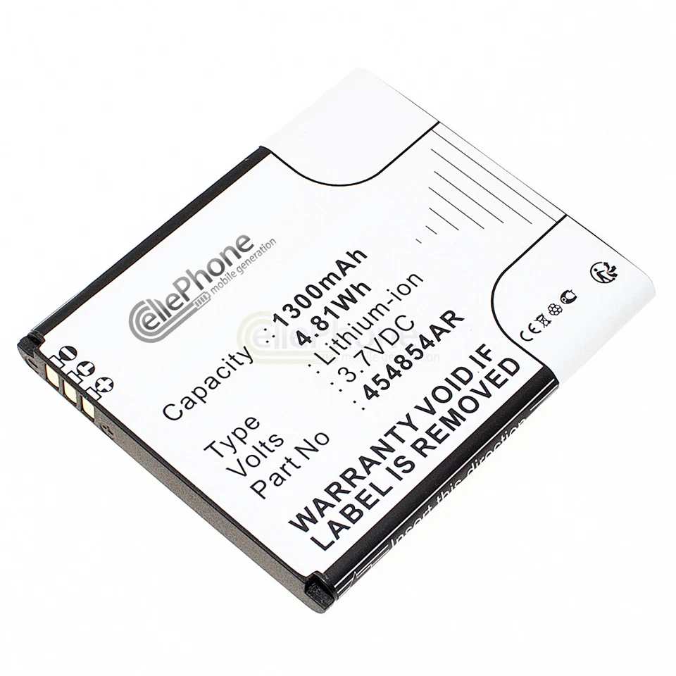 CELLEPHONE Akku Li-Ion für Panasonic KX-TU150 KX-TU155 KX-TU160 - ersetzt 454854AR