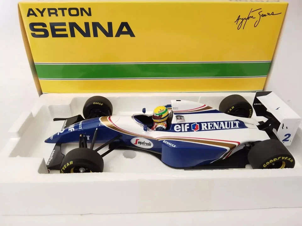 Ayrton Senna 1994 Minichamps Williams FW16 Formula 1 San Marino GP 1:18 Scale - Image 4 of 4