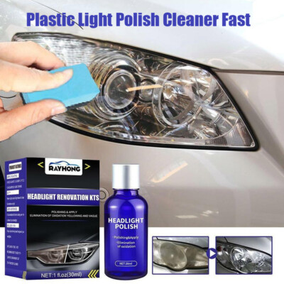 Pro Car Headlight Lens Restoration Repair Kit Polish Cleaner Cleaning Tool USA