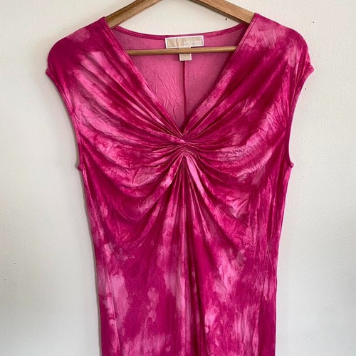 VESTIDO MIDI ROSA MICHAEL KORS VACACIONES VERANO TALLA MEDIANA - Imagen 2 de 8