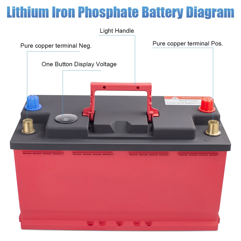 Batterie LITHIUM Fer Phosphate (LiFePO4) 12.8V 100ah Power Battery L5