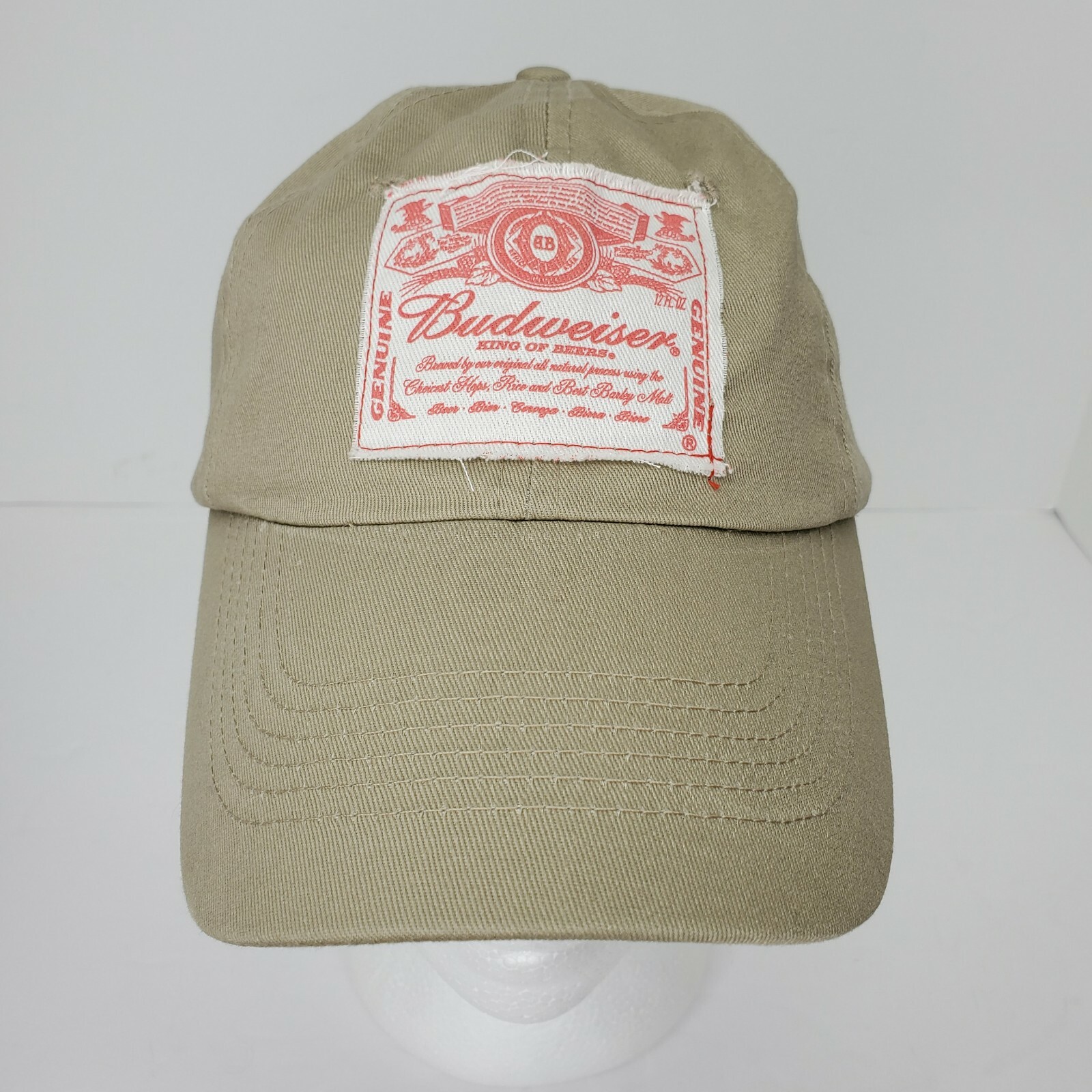 Budweiser Ball Cap Baseball Hat Patch with Red Pr… - image 6