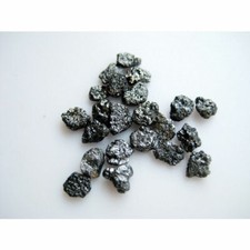 Natural Black Rough Raw Uncut Wholesale Loose Diamonds 2Pc 5mm approx