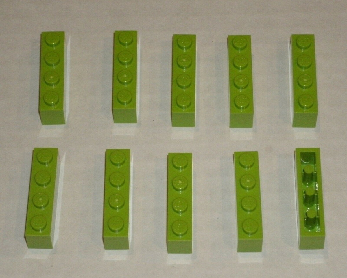 LEGO NEW 1x4 Lime Brick (10x) 4234716 Brick 3010 | eBay