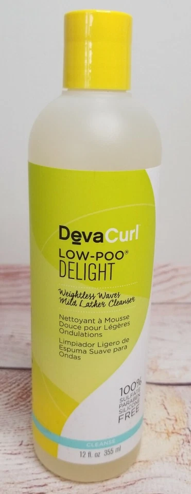 Lot of 3 DevaCurl Low-Poo Delight Weightless Waves Mild Lather Cleanser 12oz/ea - Image 2 of 3