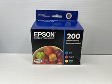 Genuine Epson 200 Cyan Magenta Yellow Ink Cartridges T200520 EXP 04/2015-3 Pack
