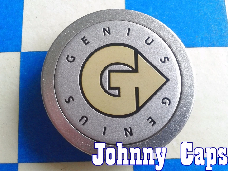 GENIUS Wheels [43] SILVER Center Caps # PCH61 Custom Wheel Center Hub Cap (1)   - Image 2 of 4