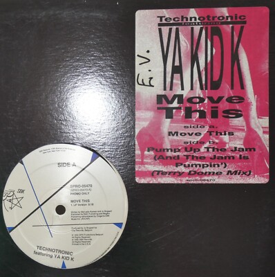 PROMO Technotronic Featuring Ya Kid K   Move This / Pump up the Jam 1992 (D)