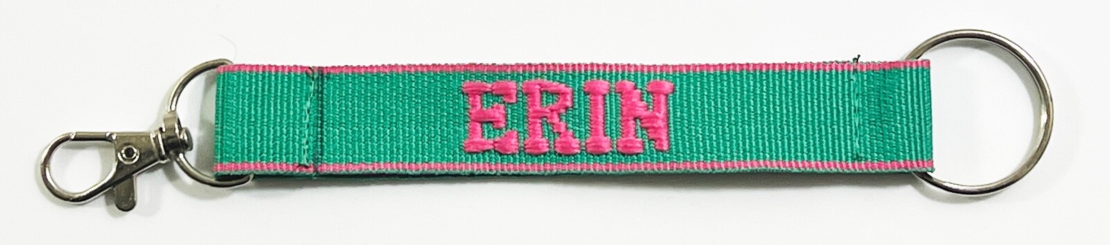 ERIN Personalized Keychain Pink / Green