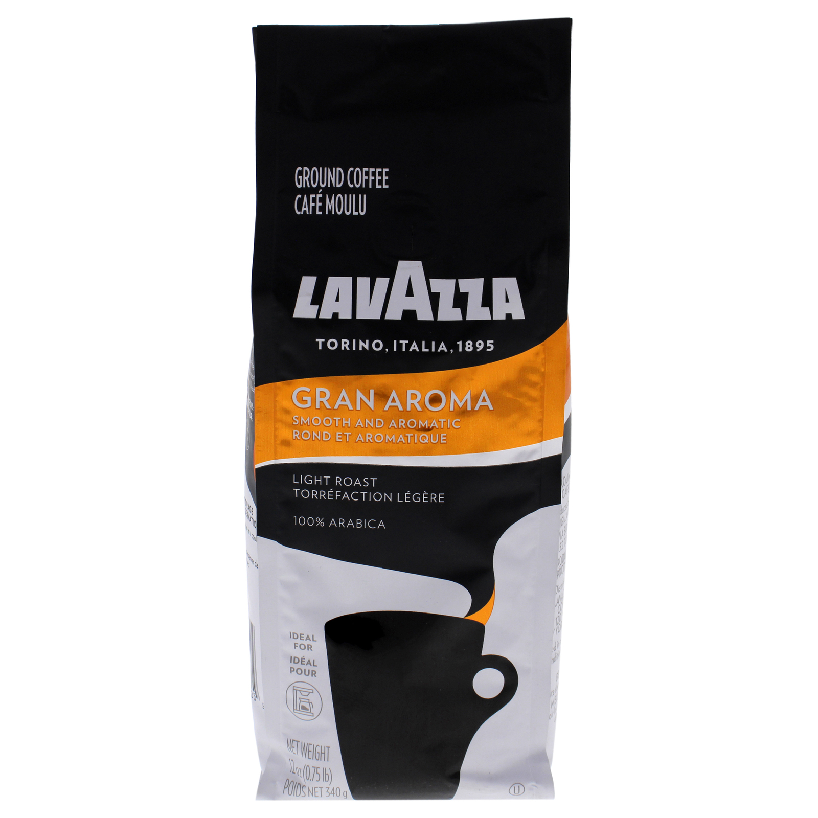 Gran Aroma Medium Roast Ground Coffee by Lavazza - 12 oz Coffee