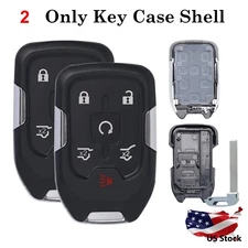 2 6 Button Smart Key shell Case Fob for Chevy Tahoe GMC Yukon 2015-2020 HYQ1AA