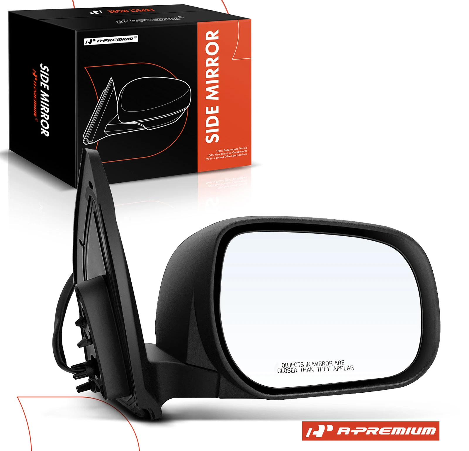 A-Premium Passenger Power Mirror Manual Fold Heated for Toyota RAV4 2006-2008