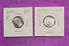 2026 P & D Emerging Liberty Dimes "BU"  In Coin Flips! **FREE SHIPPING**#wj379